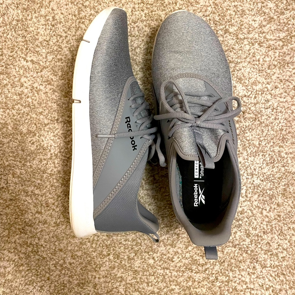 Gray Reebok Tennis Shoes